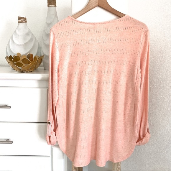 Anthropologie Sylvie Pointelle Top by Akemi + Kin top Sz Small - Picture 14 of 16